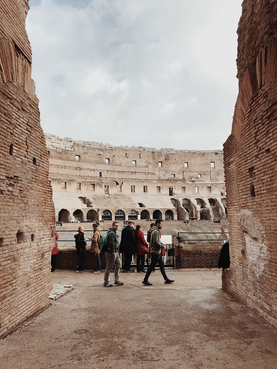 Roma, Italia, arquitectura, Europa, Coliseo, ciudad, viajes, turismo, estatua, historia