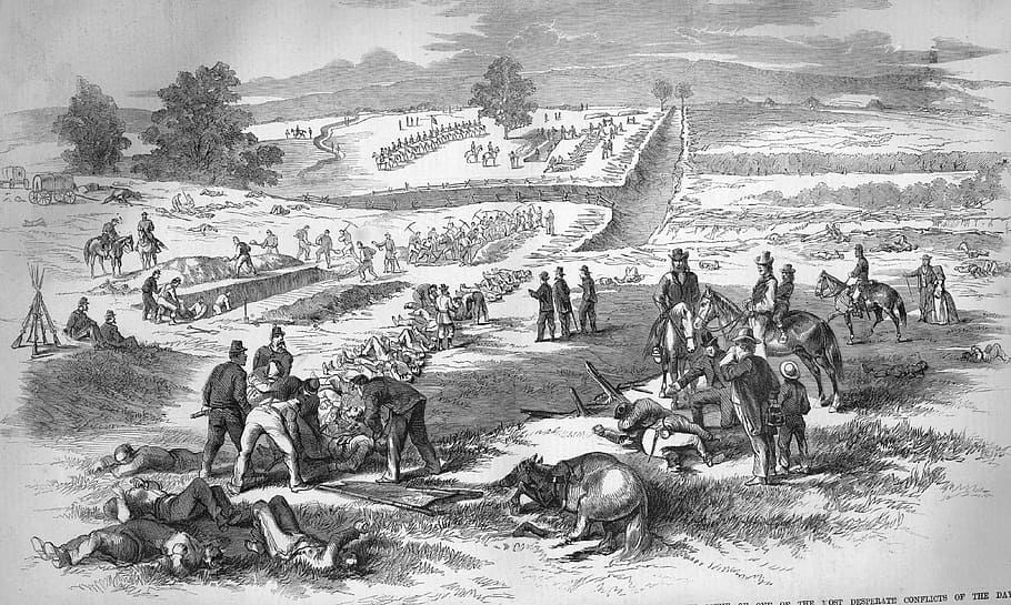 dead, 1862, civil, war, Burying, Union, Antietam battlefield, Civil War, antietam, battlefield