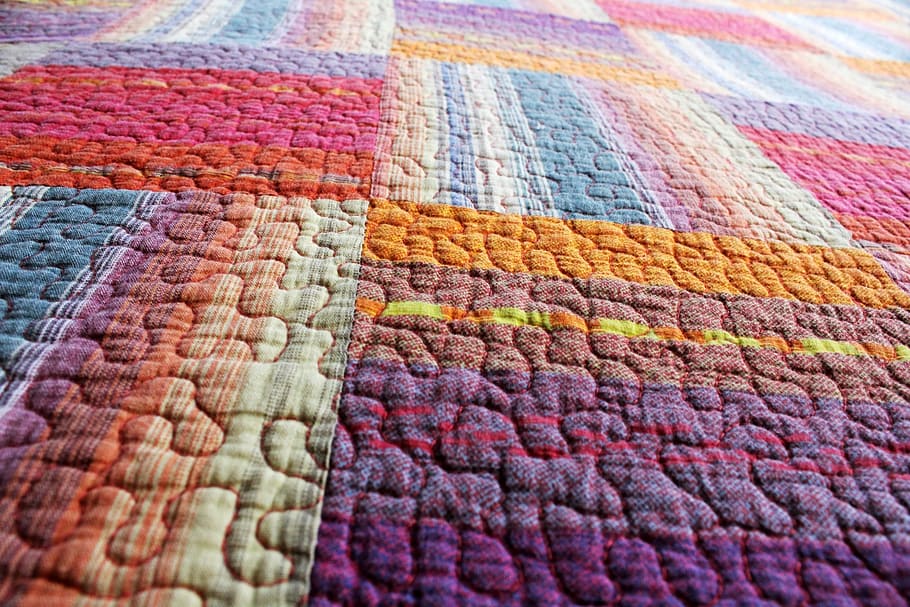 assorted-color textile, quilted background, quilted, background, textile, texture, colorful, cloth, multi colored, pattern