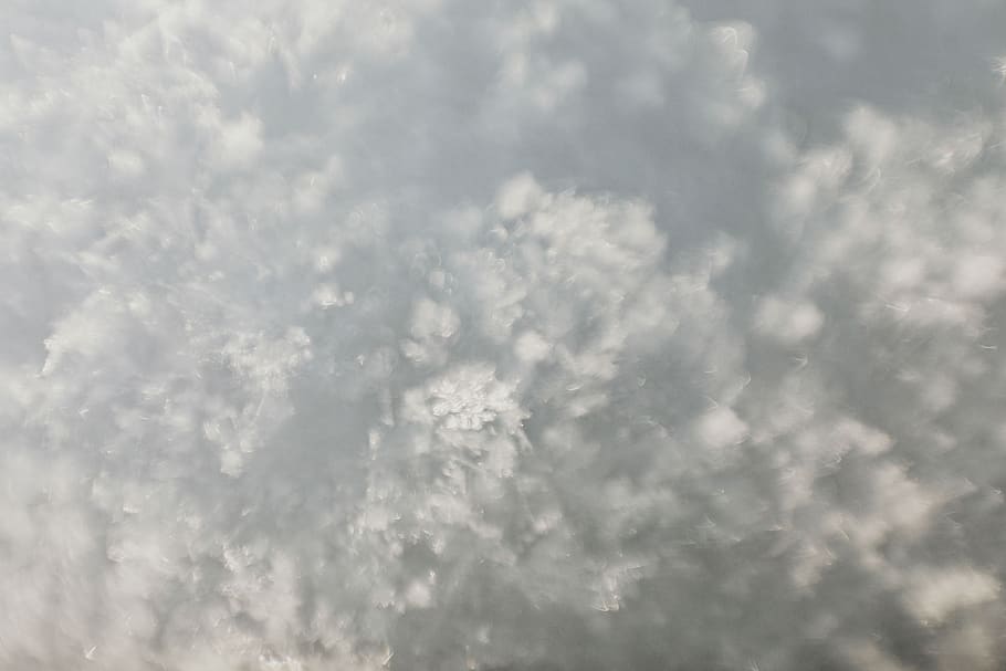 snowflakes, snow, closeup, macro, winter, white, Close-up, cloud - sky, sky, backgrounds