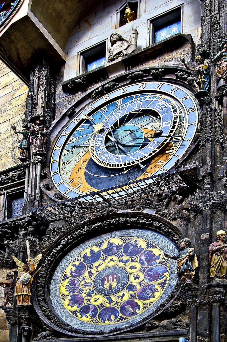 시계, 시계 방패, 외부 시계, 시각, 시간 측정, 오래된 시계, 고대 미술, 늙은, 시티, 그림