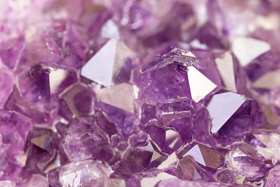 purple quartz, gem, crystal, amethyst, stone, quartz, nature, violet, bright, healing stone