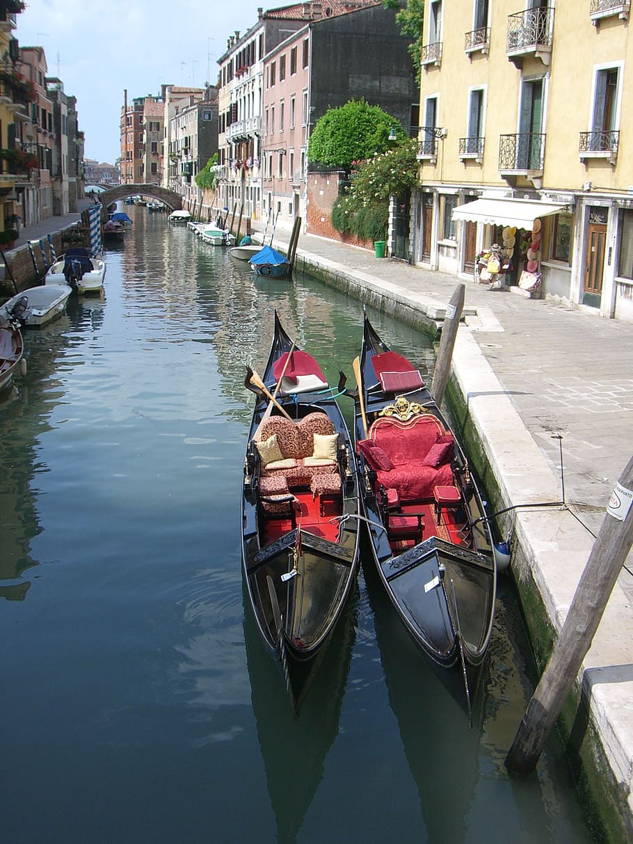 Venecia, primavera, alcantarillado, barco, agua, embarcación náutica, transporte, modo de transporte, exterior del edificio, canal
