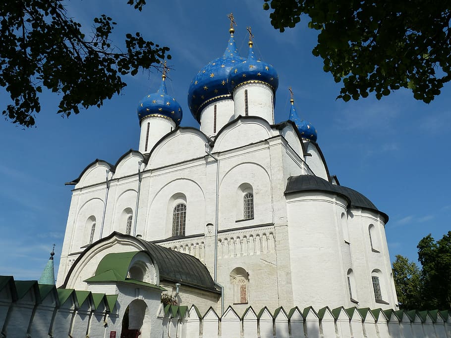 церковь, россия, суздаль, православный, русский православный, купол, башня, здание, религия, верю