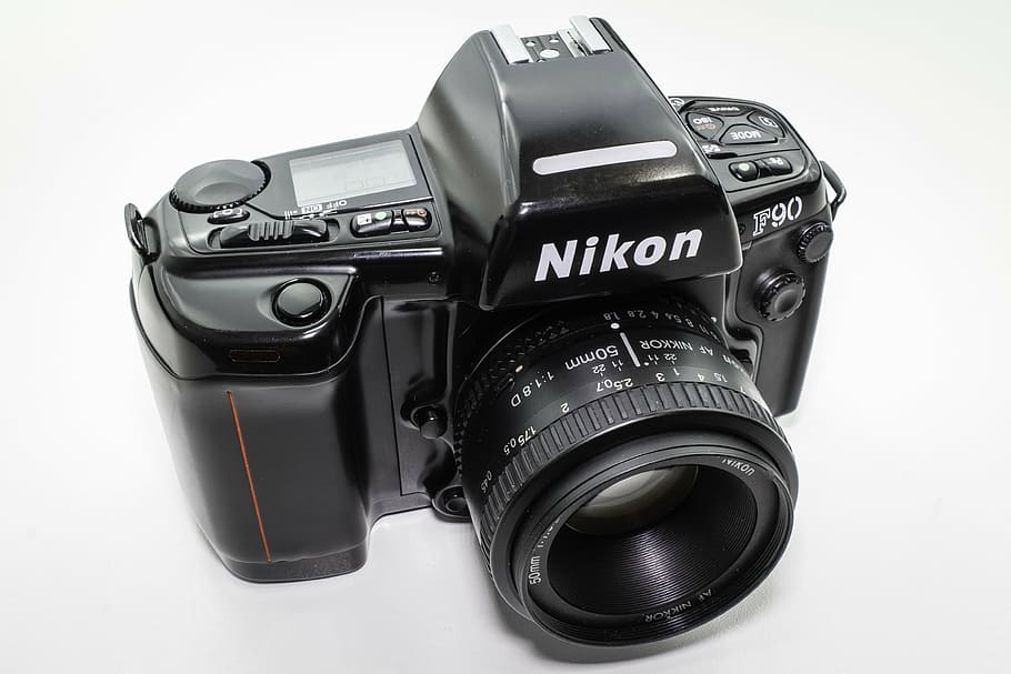 nikon, f90, film, camera, 35mm, small picture, kodak, analog movie, agfa, fuji