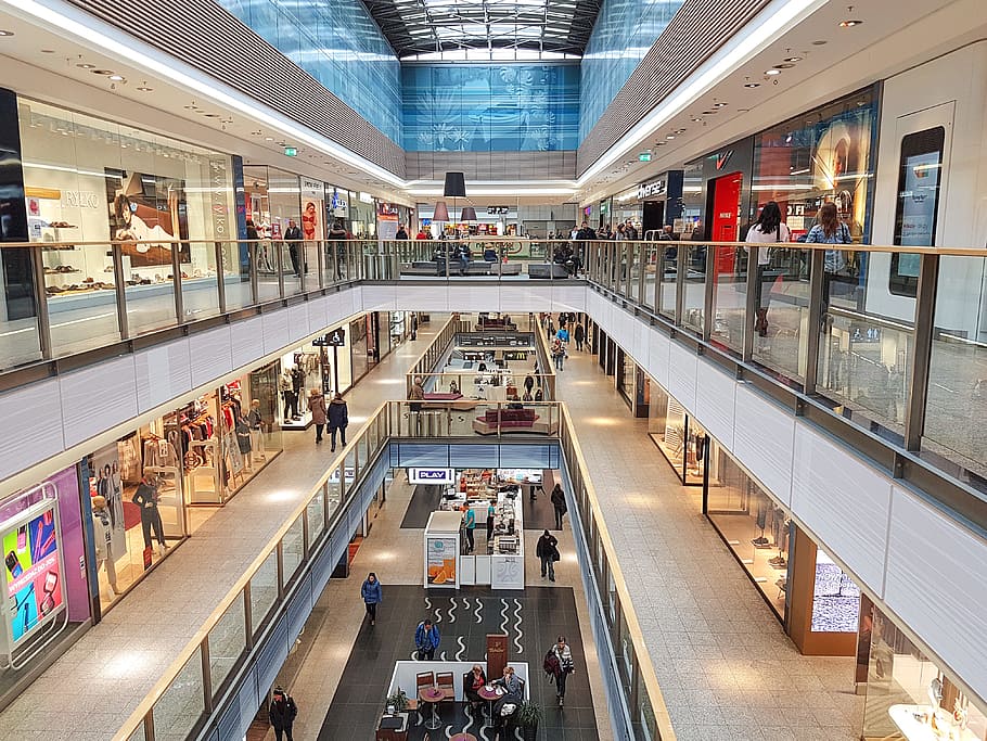 쇼핑몰 내부, 지붕 아래, 쇼핑, 내부, 판매, 현대, 쇼핑몰, 공항, 슈퍼마켓, 고객