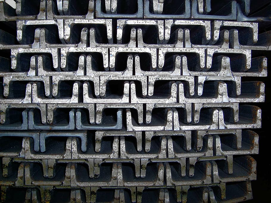 steel, metal, iron, construction, carrier, profile, backgrounds, full frame, pattern, day