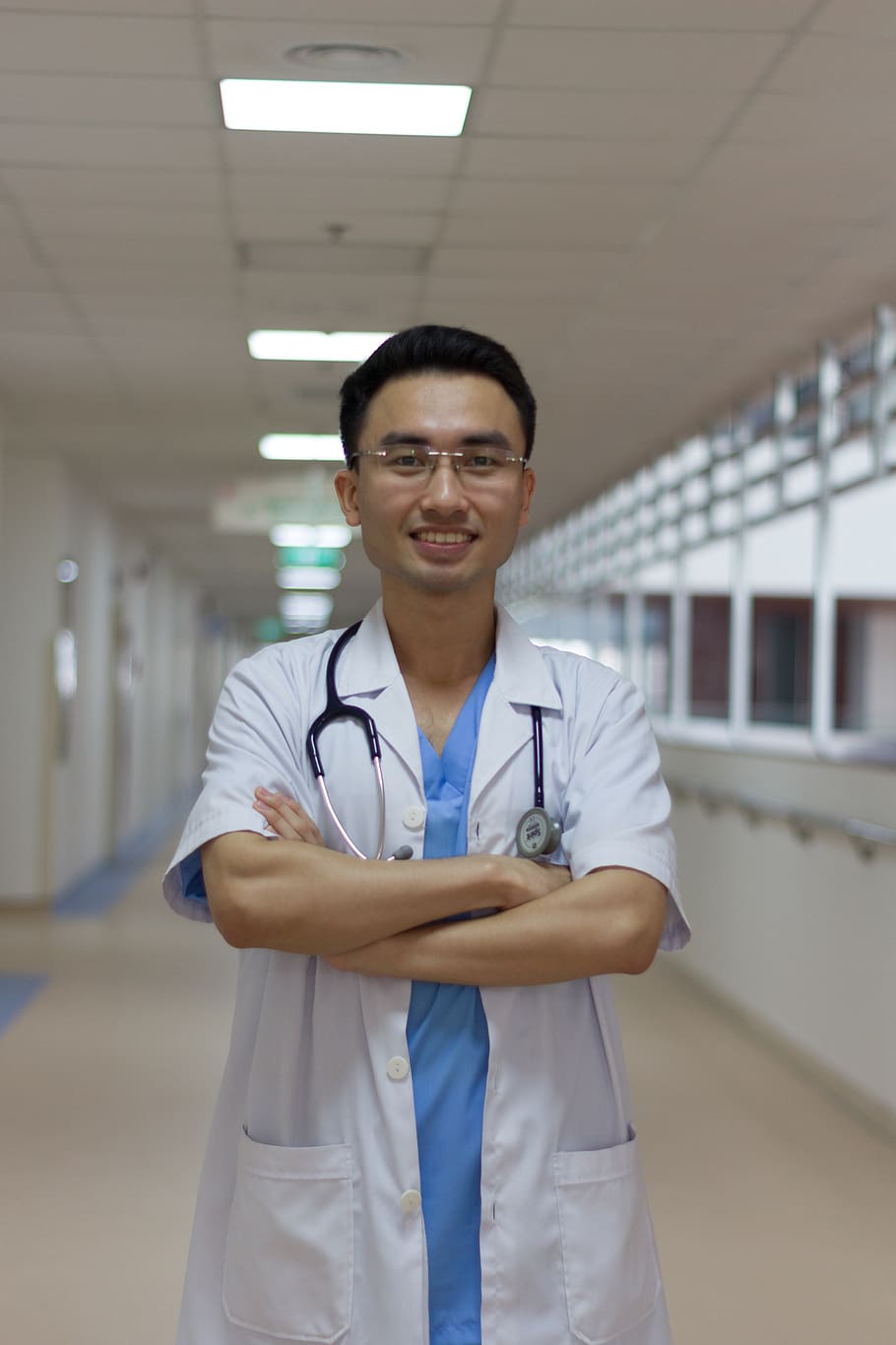 doctor, hospital, health, care, surgeon, looking at camera, portrait, front view, occupation, healthcare and medicine