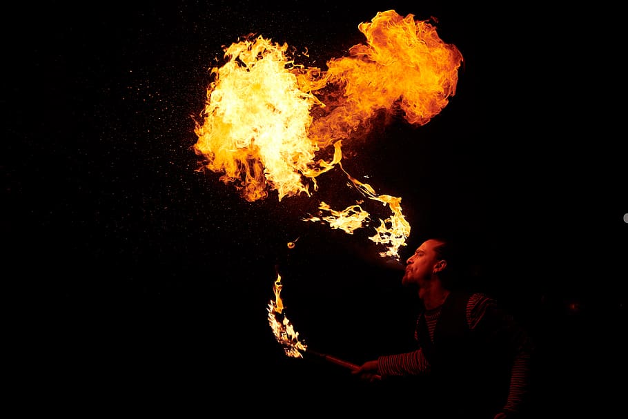 fire eaters, carnival, culture, mask, festival, venice, traditional, italy, burning, fire