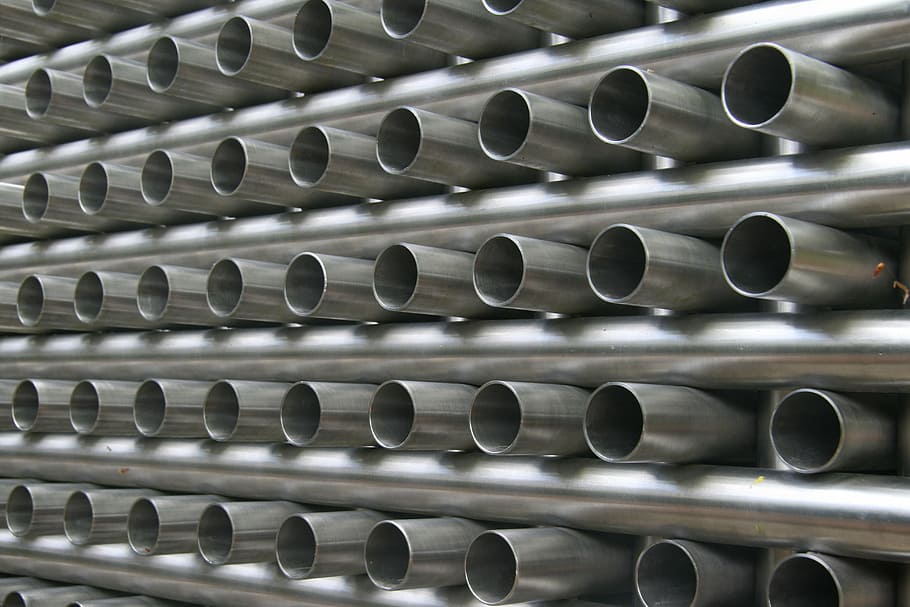 metal, tubing, art, planning, full frame, pattern, backgrounds, pipe - tube, repetition, industry