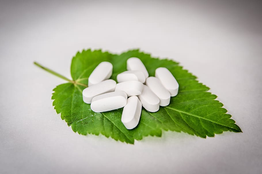 pil, obat-obatan, kedokteran, farmasi, sakit, daun, tablet, kesehatan, warna hijau, bagian tanaman