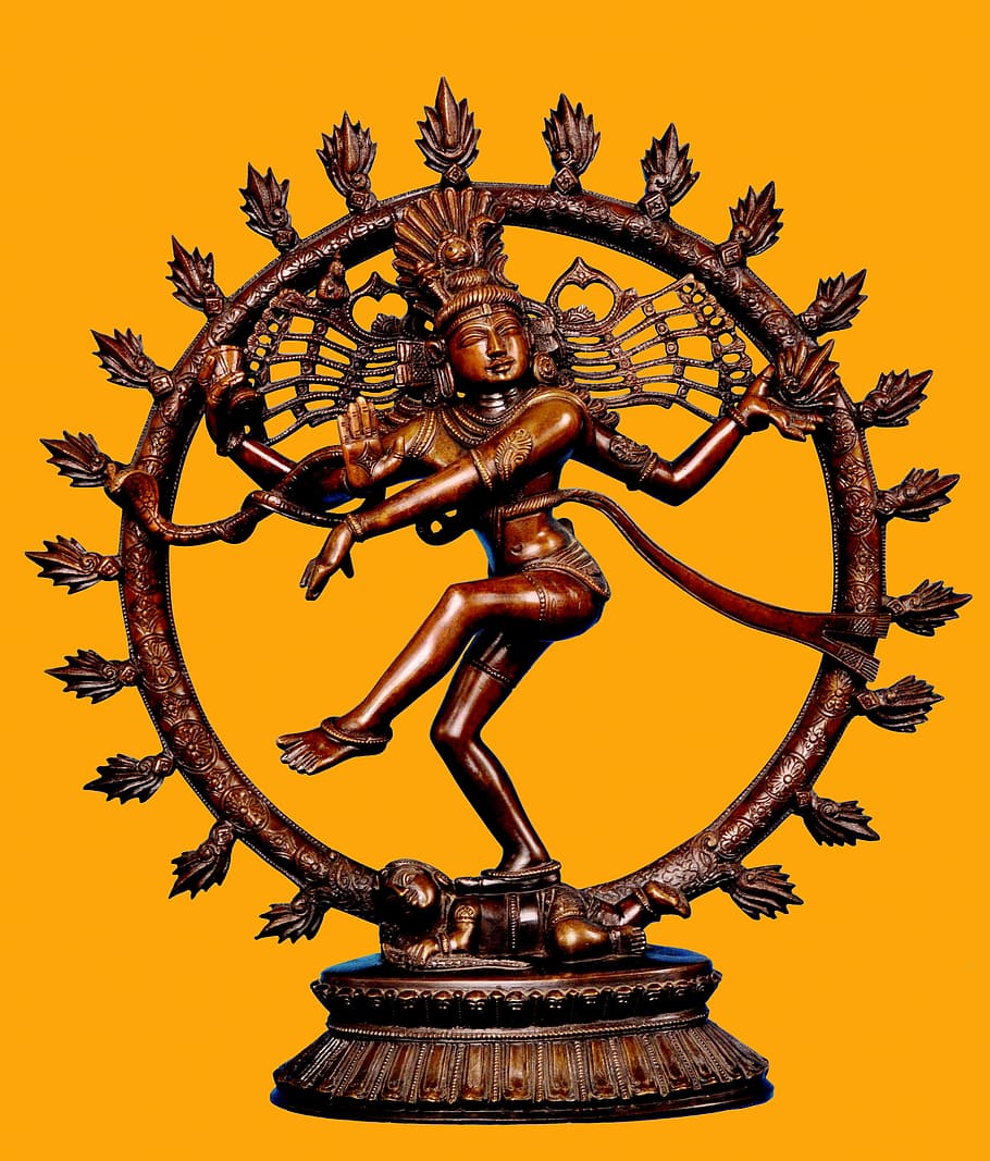 ナタラジャの置物, シヴァ, ナタラジャ, ダンスの神, 精神性, 南インドの青銅, ミニチュアブロンズ, 宗教, ヒンズー教, 神話