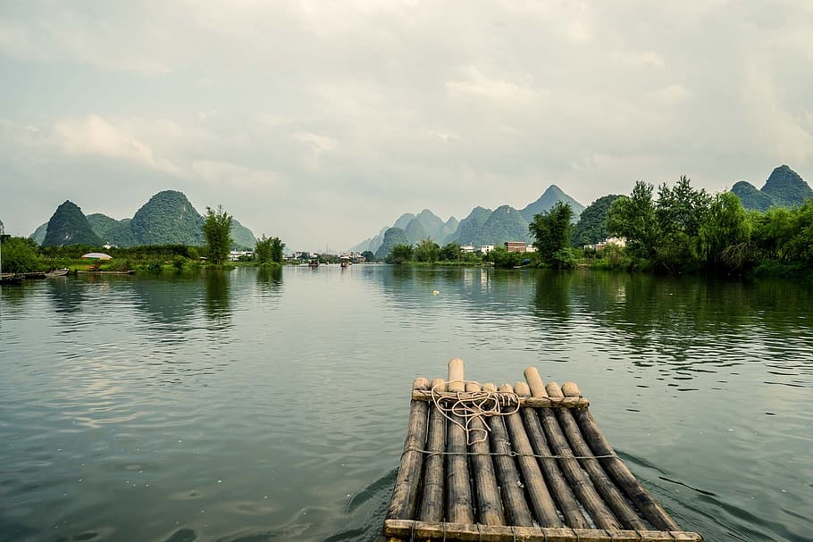 body, water photo, daytime, china, guilin, travel, asia, chinese, guangxi, river