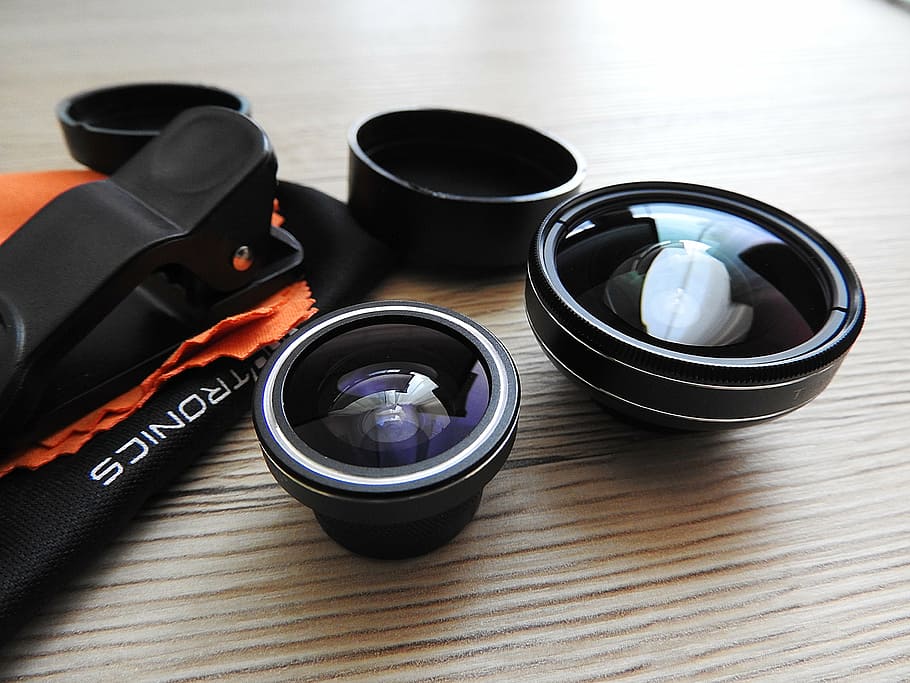 lenses, photography, photograph, focus, kinsen, glass, smartphone objective, aufsteckobjektive, lens set, indoors