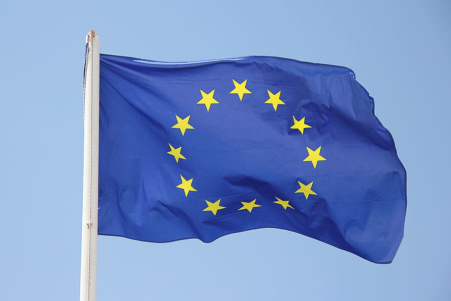 betsey ross flag, pole, Europe, Flag, star, european, international, euro crisis, blow, euro states