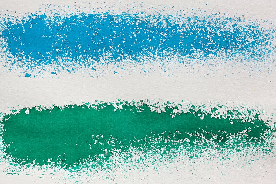 white, blue, green, spray background, watercolour, painting technique, soluble in water, not opaque, color, color sketch