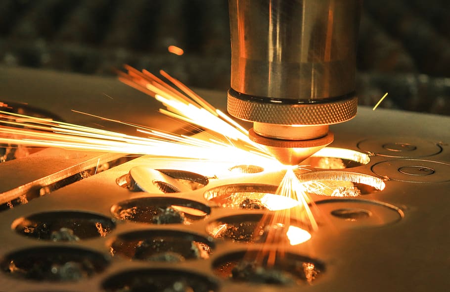 laser cut metal, spark, laser, machine, details, ray, industry, of technology, iron, the program