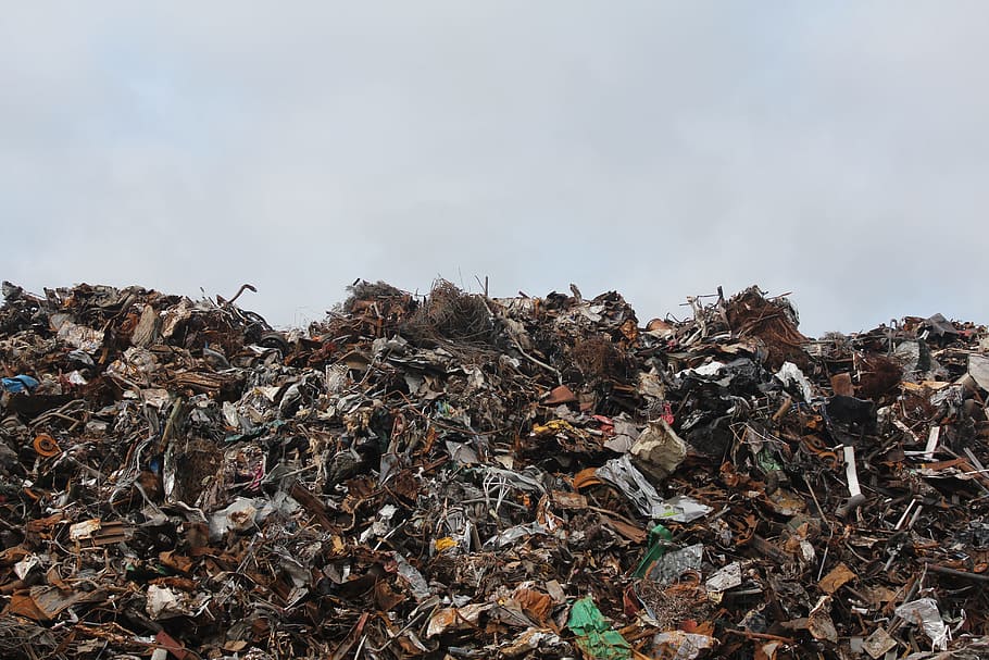 pile, assorted, garbage, disposal, dump, junk, landfill, litter, scrap metal, scrapyard
