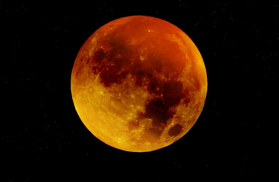 Bulan Darah, foto, luna, bulan, domain publik, tata surya, luar angkasa, astronomi, malam, planet - Luar Angkasa