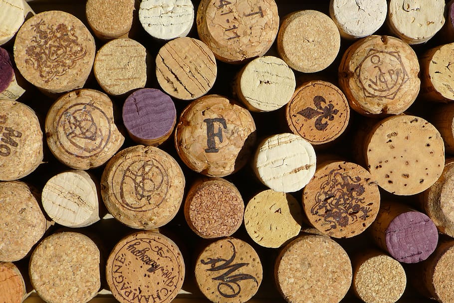 brown, cork lid lot, cork, wine, winery, red, macro, wood, pattern, texture