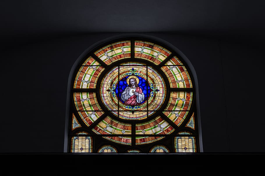 vidrieras, jesús, iglesia iglesia católica, iglesia vintage, iglesia  histórica, vitral, ventana, ventana de la iglesia, cristo, vidrio | Pxfuel