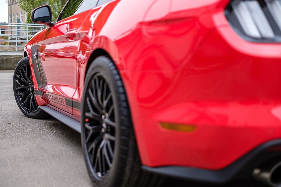 Mustang, GT, EUA, Carro, Automático, vermelho, transporte, design, luxo, veículo