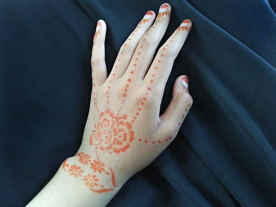hand, fingers, gorgeous, orange, handmade, women, beautiful, black, yogyakarta, indonesian