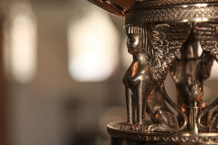 Singa Emas, Tua, Detail, Sphinx, seni, singa, emas, kuno, tradisional, arsitektur
