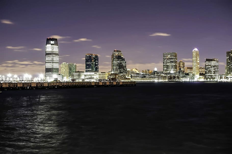 Newark, New Jersey, Skyline, paisaje urbano, fotos, dominio público, rascacielos, torres, Estados Unidos, Skyline urbano