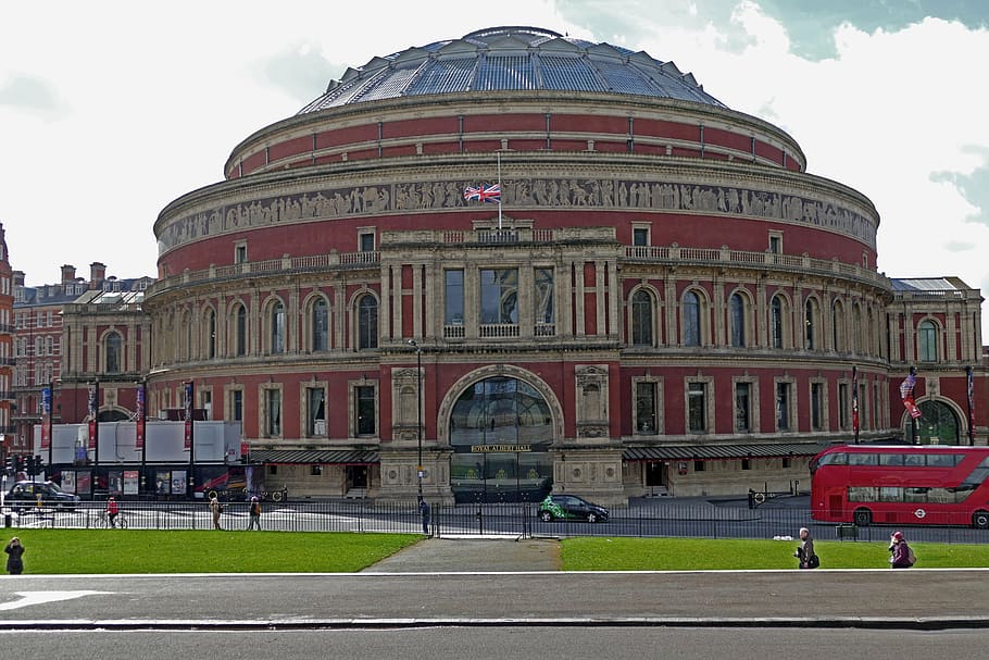 london, royal albert hall, england, hall, sightseeing, concert hall, architecture, famous Place, building exterior, built structure