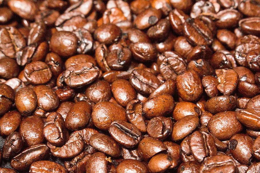 kopi, espresso, kafein, kacang, arabika, makanan dan minuman, makanan, cokelat, bingkai penuh, latar belakang