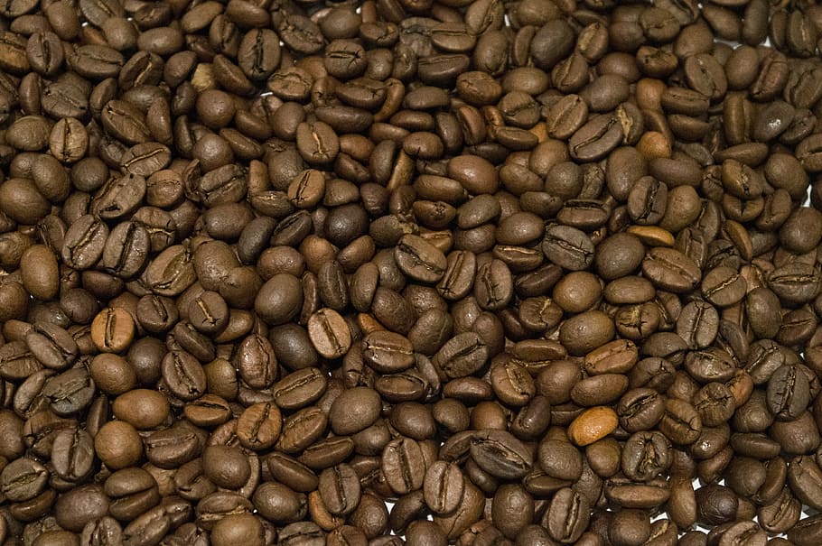 coffee beans, coffee, bean, brown, cafe, food, caffeine, roasted, natural, background