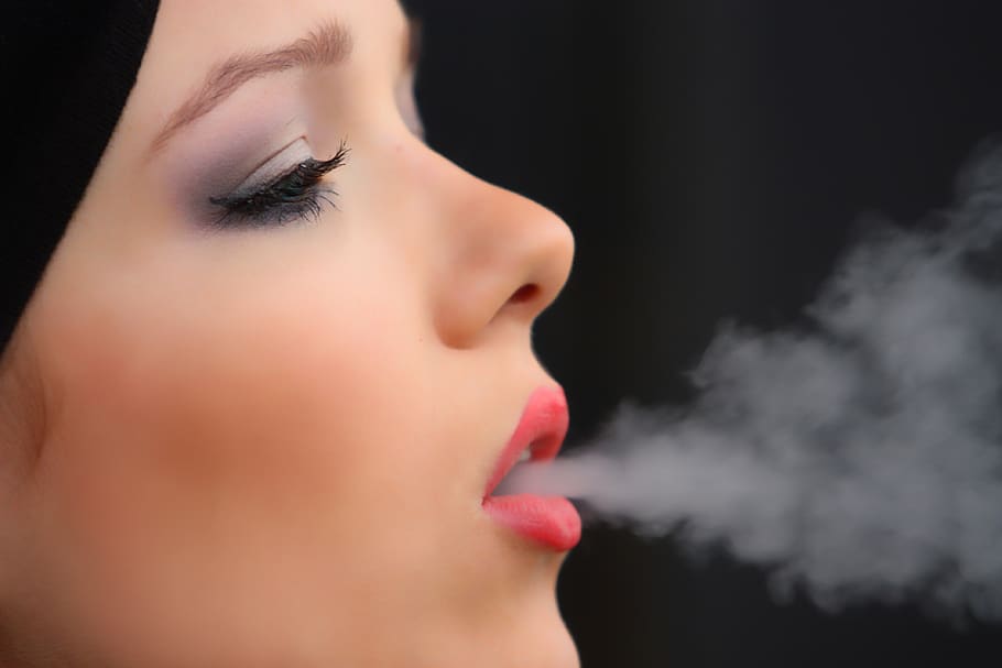 girl smoke cigarette, nicotine, woman, vice, smoking, lips, mouth, bella, face, girl