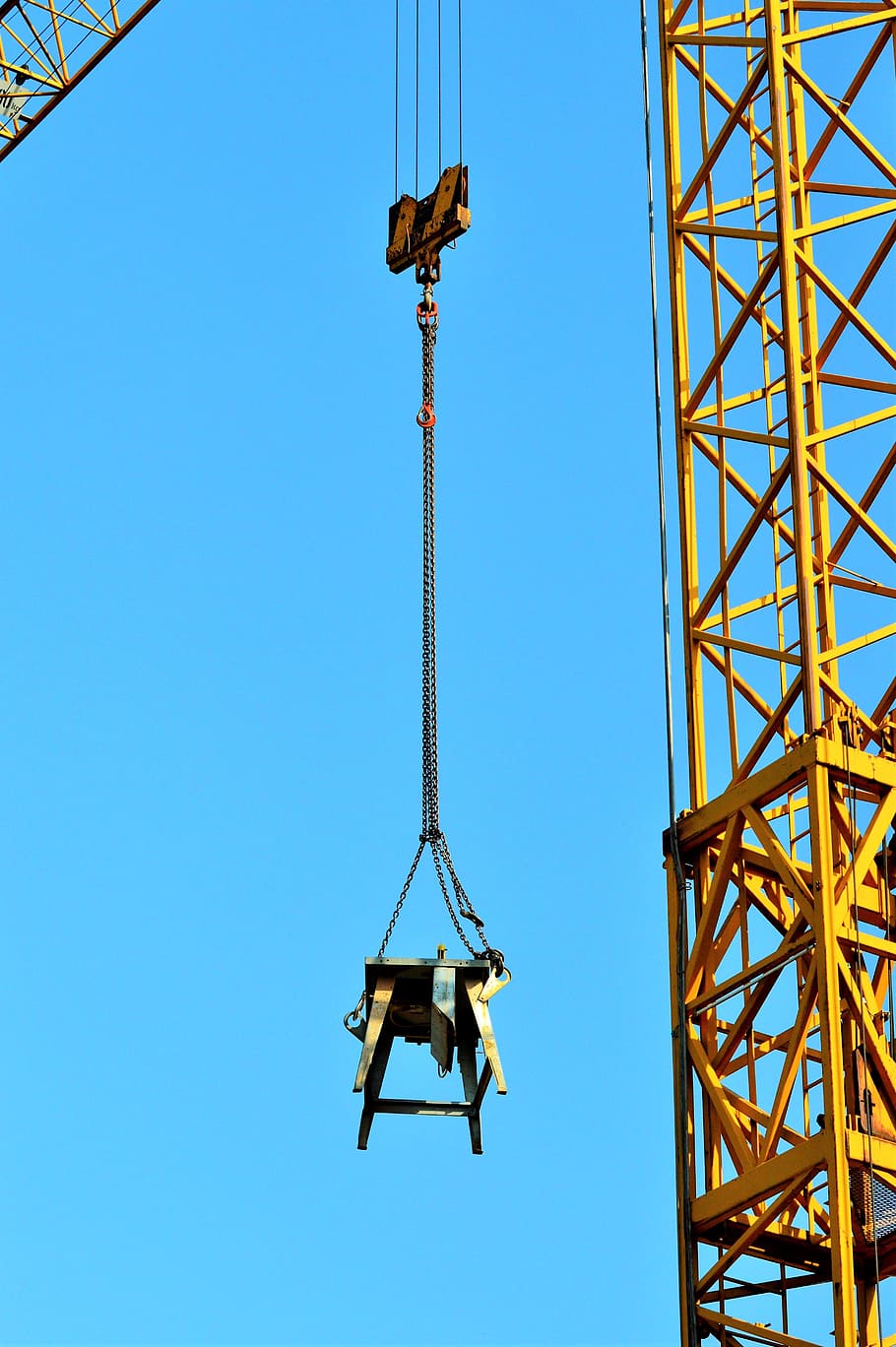crane, baukran, crane beban, lengan derek, angkat beban, pekerjaan konstruksi, situs, mengangkat crane, pengangkat beban, langit