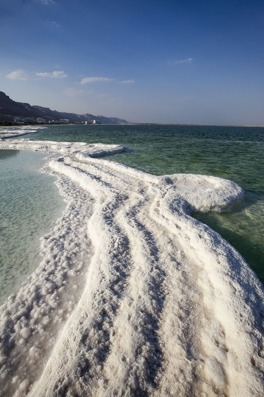 seawater during daytime, Dead Sea, Salt, Water, Water, Sky, sea, dead, salt, water, sky, nature
