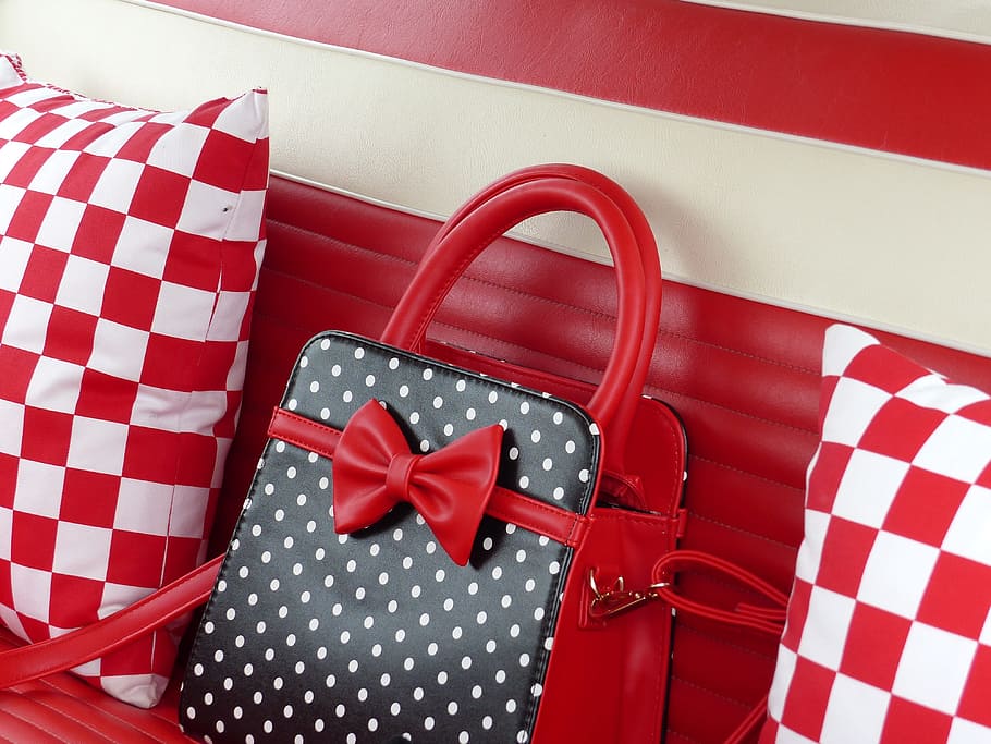 bag, red, pillows, car, summer, exhibition, automobile seat, ribbon, ribbon - sewing item, gift