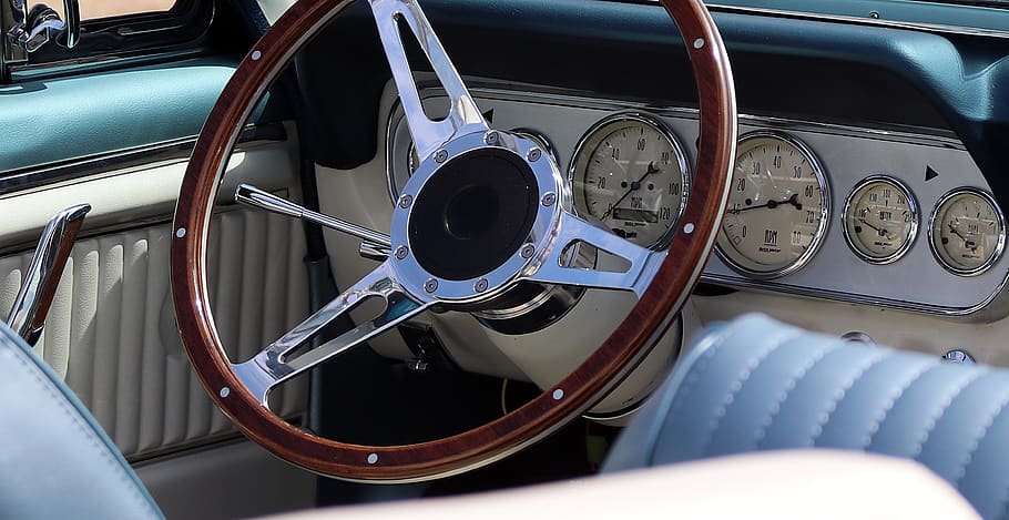 ford, mustang, 1966, v8, ford mustang convertible, auto, vehicle, classic, automotive, steering wheel