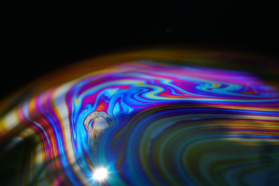 soap bubble, surface, iridescent, colorful, beautiful, soap bubbles surface, artwork, multi colored, abstract, pattern