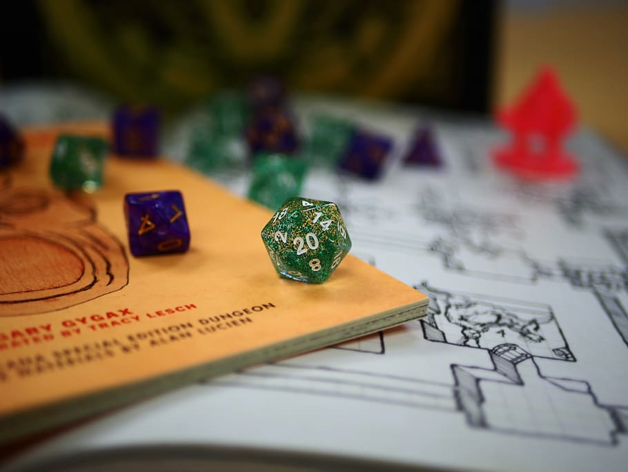dungeons and dragons, dungeons dragons, d d, dice, game, d20, play, games, rpg, die | Pxfuel
