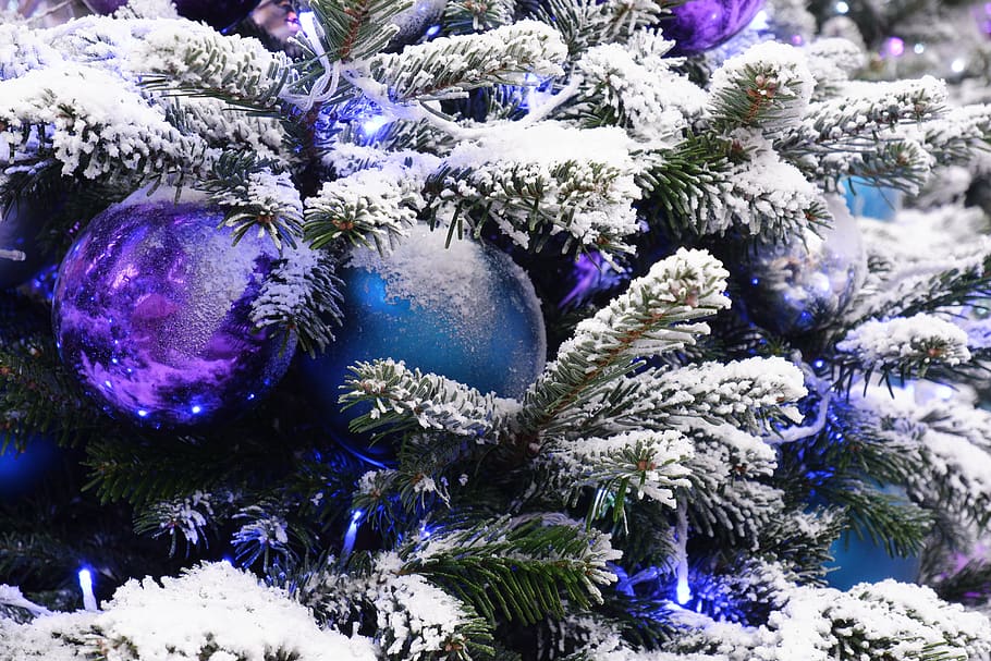 christmas tree, balls, spruce, christmas, snowflakes, ornament, ball, clearance, tree, holiday