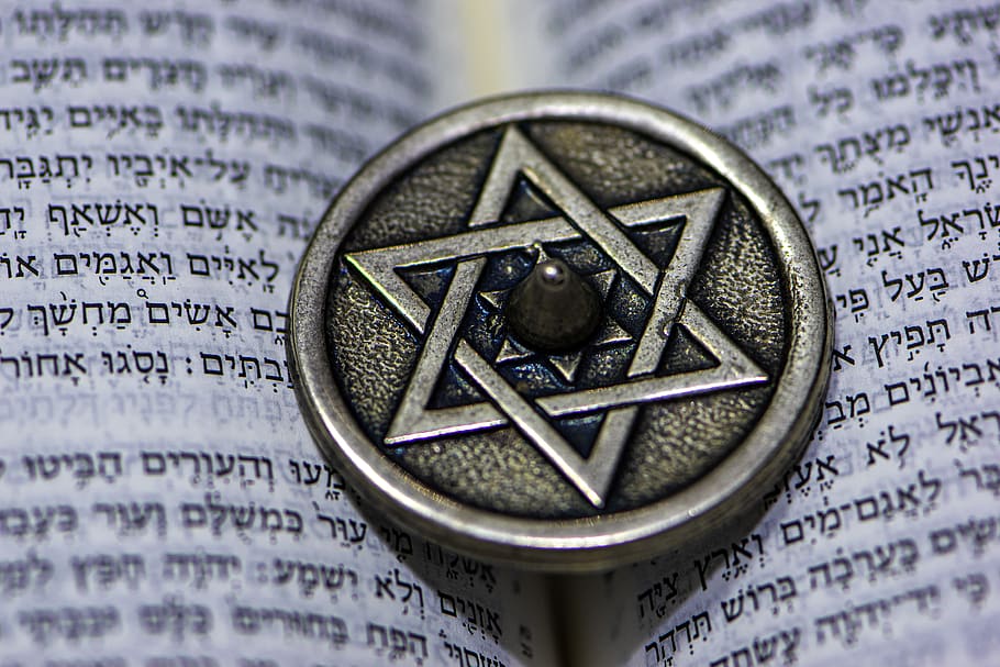 estrella de david, dreidel, judío, janukah, tradición, judaísmo, feriado, חנוכה, torah, espiritual