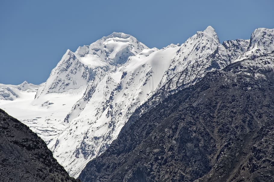 Tayikistán, provincia de montaña-badakhshan, pamir, altas montañas, valle de pandsch, paisaje, naturaleza, cumbre, montañas, nieve