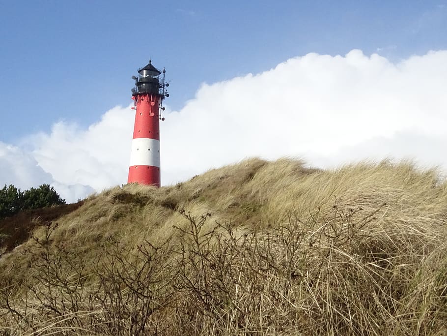 sylt, hörnum, lighthouse, island, north sea, beach, sea, vacations, dunes, nordfriesland