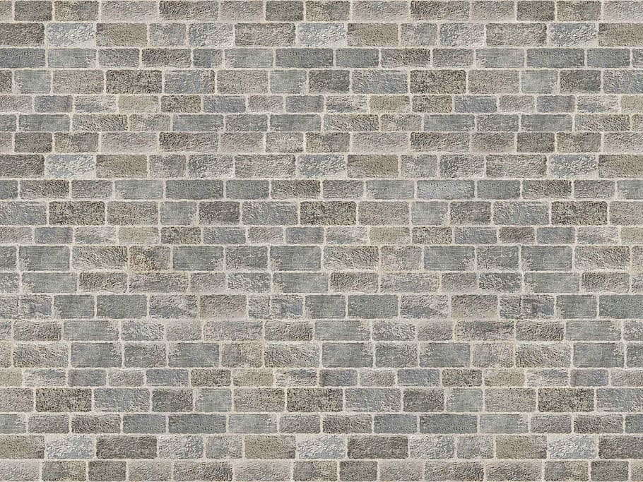 gray brick wall, bricks, wallpaper, photography, brick, backgrounds, pattern, wall - Building Feature, cement, architecture