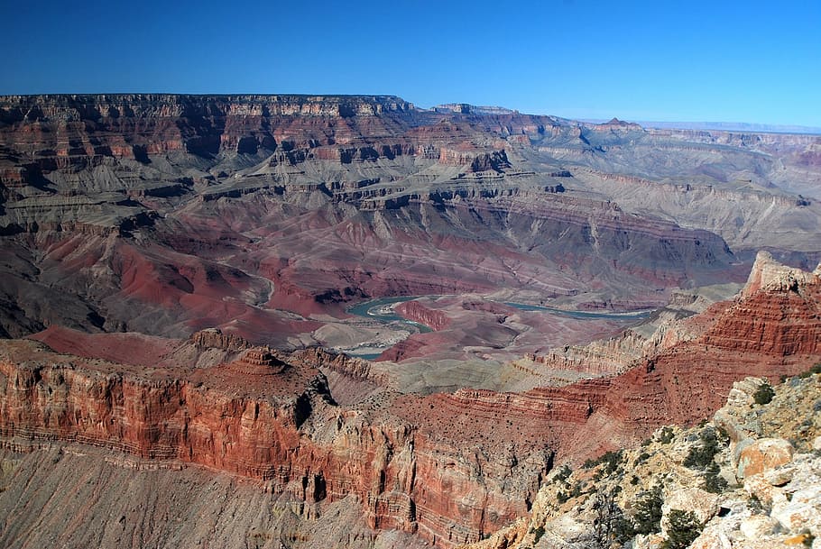 grand canyon, colorado river, national park, canyon, colorado, river, arizona, park, landscape, travel