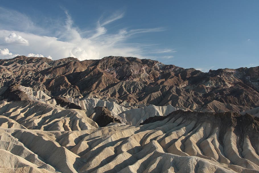 usa, death valley, desert, landscape, sky, beauty in nature, scenics - nature, tranquil scene, tranquility, sunlight