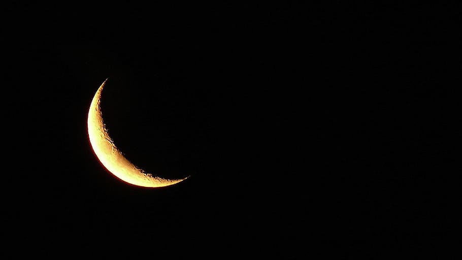 月 鎌 三日月 夜 空 澄んだ 暗い 光 月光 火 自然現象 Pxfuel