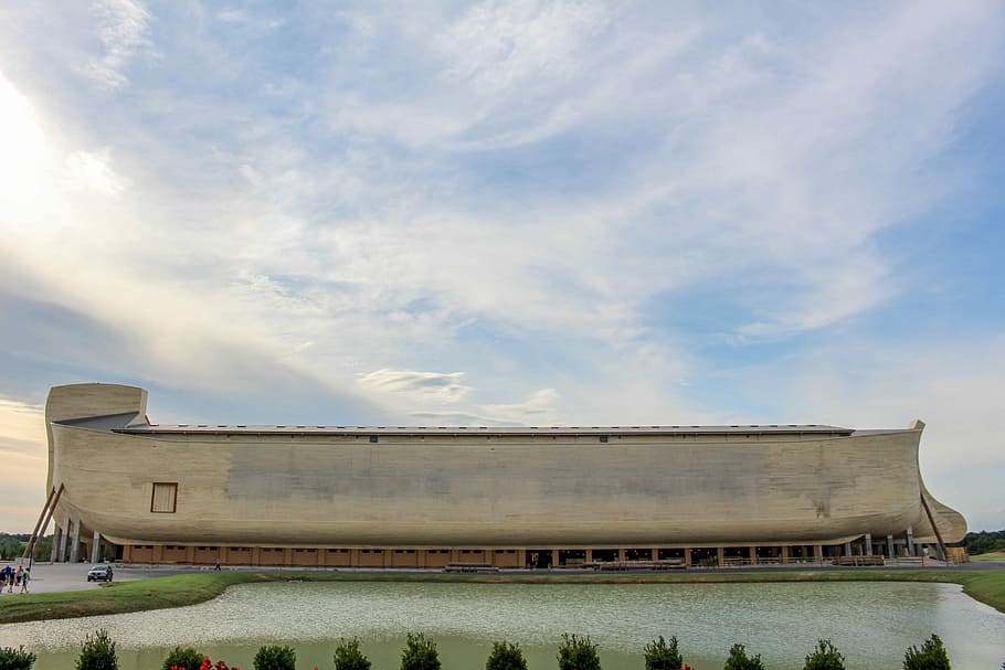 ark, flood, noah, water, sky, outdoors, travel, nature, architecture, built structure