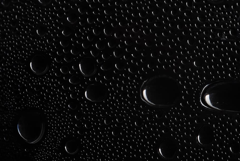 drops, bubbles, black, drop, backgrounds, full frame, indoors, wet, close-up, pattern