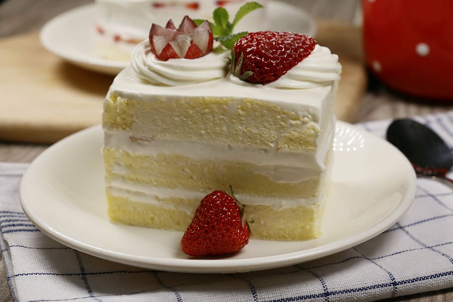 small cake, baking, delicious, strawberry cake, dessert, food, fruit, gourmet, cake, sweet Food